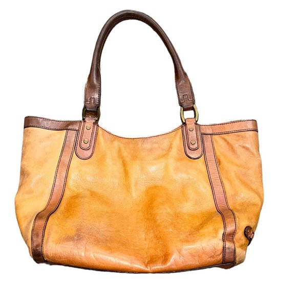 Vintage Cole Haan Brown Leather Satchel‎ Full Zip - Picture 5 of 12